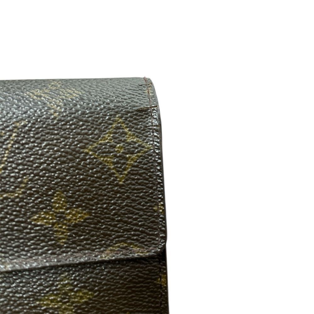 Louis Vuitton Sarah Monogram Wallet LV Brown Snap Classic Zip - Picture 6 of 7
